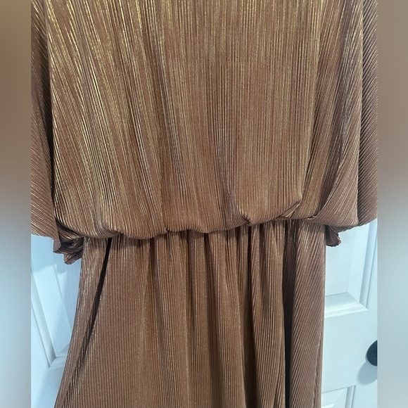 See and Be Seen Bronze Maxi Dress. Size Small. - Picture 5 of 8